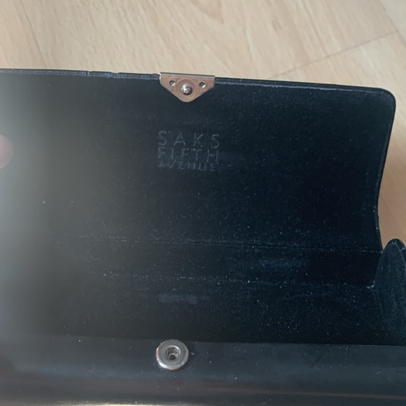 Saks fifth Ave glasses case. Black with velvet interior. - Picture 5 of 6